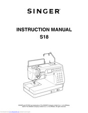 Singer Studio S18 Instruction Manual