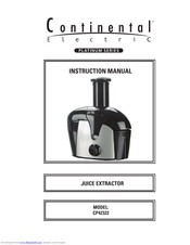Continental Electric CP42322 Instruction Manual