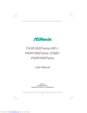 ASRock P43R1600TWINS-110DB User Manual