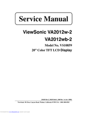 ViewSonic VA2012wb-2 Service Manual