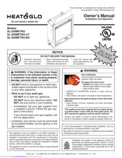 Heat & Glo SL-550METRO-BU Owner's Manual