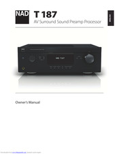 NAD T 187 Owner's Manual