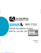Audiovox SIR- CK2 Installation Manual