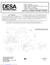 Desa CWC36C Installation Instructions Manual