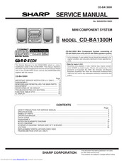 Sharp CD-BA1300H Service Manual