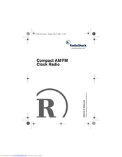 Radio Shack Compact AM/FM Owner's M Operation And Instruction Manual