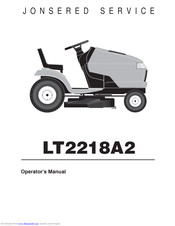 Jonsered LT2218A2 Operator's Manual