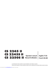Jonsered CS 2250S II Operator's Manual