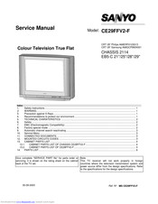 Sanyo CE29FFV2-F Service Manual