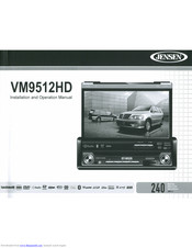 Jensen VM9512HD Installation And Operation Manual
