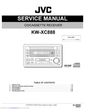 JVC KW-XC888 Service Manual