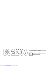 Jonsered BC2236 Operator's Manual