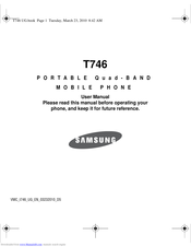 Samsung T746 User Manual