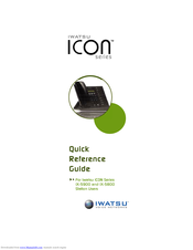 Iwatsu Icon 5900 Quick Reference Manual