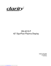Clarity SN-4215-P User Manual
