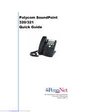Polycom SoundPoint 321 Quick Manual
