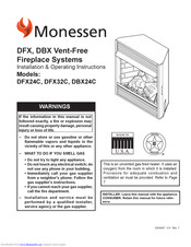 Monessen Hearth 32DFXPVC Installation & Operating Instructions Manual
