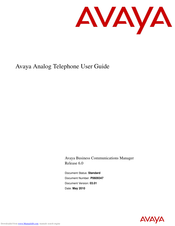 Avaya Analog Telephone User Manual