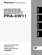 Pioneer PRA-DW11 Operating Instructions Manual