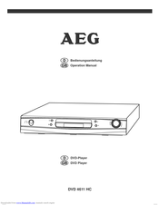 Aeg DVD 4611 HC Operation Manual