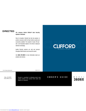 Clifford 3606X Owenrs Manual