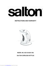 Salton SBF70 Instructions And Warranty Information