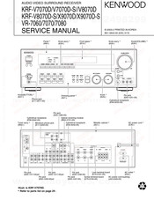 Kenwood KRF-V9070D-S Service Manual