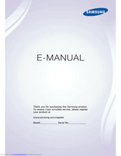 Samsung 4200 series E-Manual