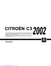 Citroen C3 2002 User Manual