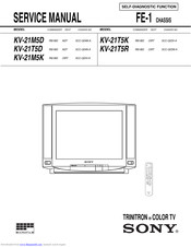 Sony TRINITRON KV-21M5D Service Manual