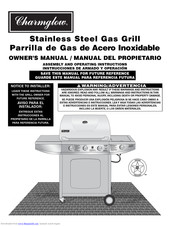 Charmglow Stainless Steel Gas Grill Owner's Manual