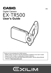 Casio Exilim EX-TR500 User Manual