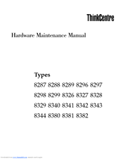 Lenovo ThinkCentre 8326 Hardware Maintenance Manual