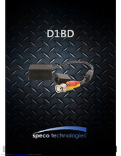 Speco D1BD User Manual