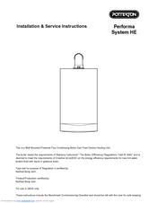 Potterton Performa System 28 HE Installation & Service Instructions Manual