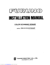 Furuno CSH-22F Installation Manual