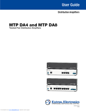 Extron Electronics VersaTools MTP DA8 User Manual