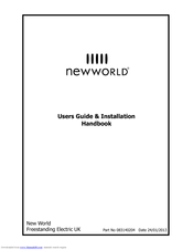 New World Oven Users Manual & Installation Handbook