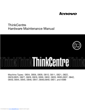 Lenovo THINKCENTRE 0809 Hardware Maintenance Manual
