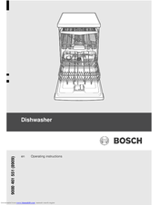 Bosch SMV 69T10 Operating Instructions Manual