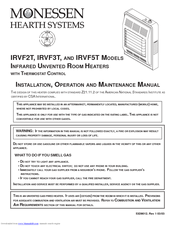 Monessen Hearth IRVF5T Installation, Operation And Maintanance Manual