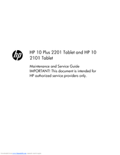 HP 10 Plus 2201 User Manual