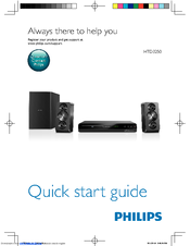 Philips HTD3250 Quick Start Manual