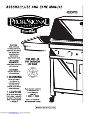 Char-Broil 463234703 Assembly, And Care Manual