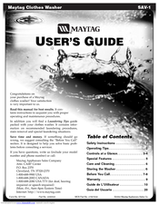 Maytag SAV-1 User Manual