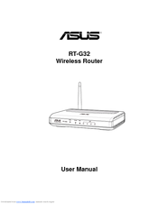 Asus RT-G32 - Wireless Router User Manual