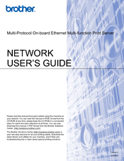 Brother Network User Manual