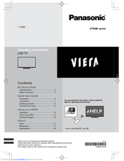 Panasonic Viera ET60M series Operating Instructions Manual