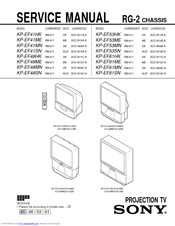 Sony KP-EF41ME Service Manual