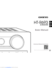 Onkyo HT-R693 Basic Manual